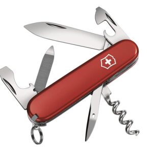 Sportsman Swiss Army Knife Red Blister Pack
