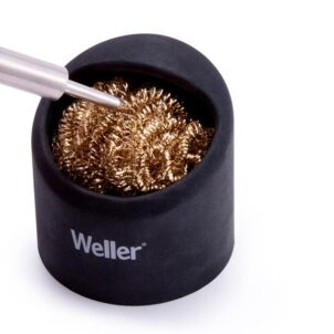 Brass Wire Sponge Cleaner with Holder - Image 2