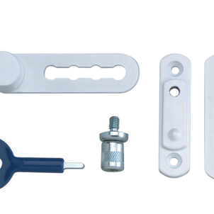 P117 Ventilation Window Lock White Finish Pack of 2