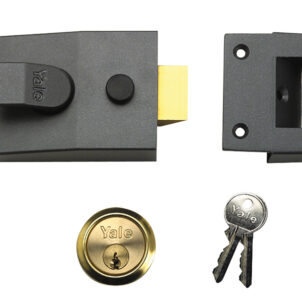 89 Deadlock Nightlatch 60mm Backset DMG Finish Box