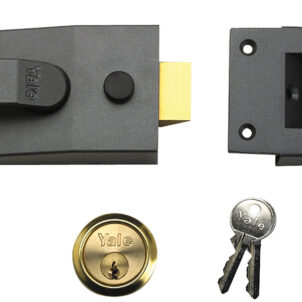 91 Basic Nightlatch 60mm Backset DMG Finish Box