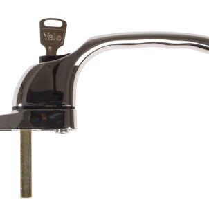 PVCu Window Handle Polished Chrome Finish