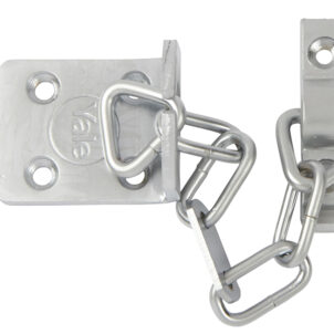 WS6 Security Door Chain - Satin Chrome Finish