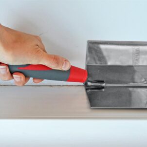 Internal Corner Trowel Stainless Steel Soft Grip Handle 4 x 3 x 3in - Image 7