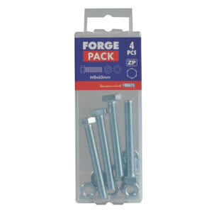 High Tensile Set Screw ZP M8 x 60mm ForgePack 4 - Image 2