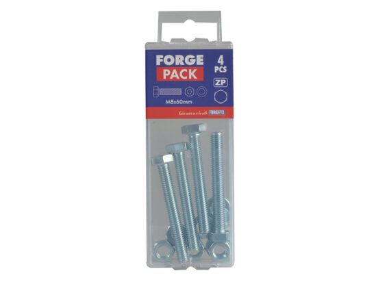 High Tensile Set Screw ZP M8 x 60mm ForgePack 4 - Image 2