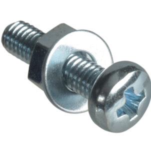 Machine Screw Pozi Compatible Pan Head ZP M3 x 12mm ForgePack 50