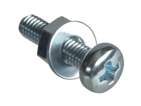 Machine Screw Pozi Compatible Pan Head ZP M3 x 12mm ForgePack 50