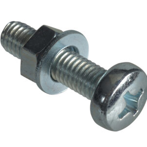 Machine Screw Pozi Compatible Pan Head ZP M5 x 20mm ForgePack 15
