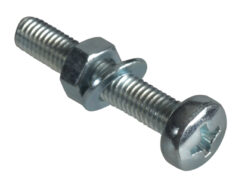 Machine Screw Pozi Compatible Pan Head ZP M5 x 30mm ForgePack 12