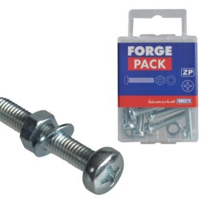 Machine Screw Pozi Compatible Pan Head ZP M5 x 30mm ForgePack 12 - Image 3