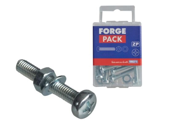 Machine Screw Pozi Compatible Pan Head ZP M5 x 30mm ForgePack 12 - Image 3