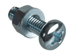 Machine Screw Pozi Compatible Pan Head ZP M6 x 20mm ForgePack 10