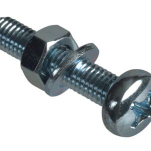 Machine Screw Pozi Compatible Pan Head ZP M6 x 30mm ForgePack 8