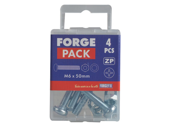 Machine Screw Pozi Compatible Pan Head ZP M6 x 50mm ForgePack 15 - Image 2