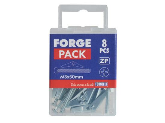 Plasterboard Spring Toggle ZP M3 X 50mm ForgePack 8 - Image 2