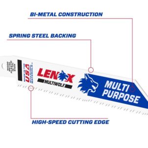 MultiWolf Wave Edge Reciprocating Saw Blade 152 x 19 x 0.9mm 10 TPI (Pack 5) - Image 4