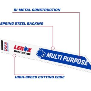 MultiWolf Wave Edge Reciprocating Saw Blade 203 x 19 x 1.3mm 10 TPI (Pack 5) - Image 4