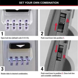 5425E Light Up Dial Select Access® Wall Mounted Key Box - Image 11