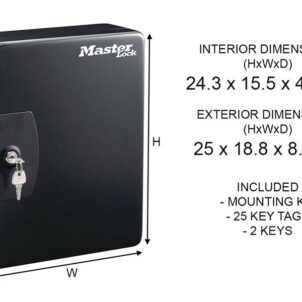 Key Storage Lock Box for 25 Keys - Image 7
