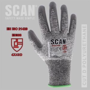 PU Palm Cut D Gloves - XL (Size 10) - Image 7