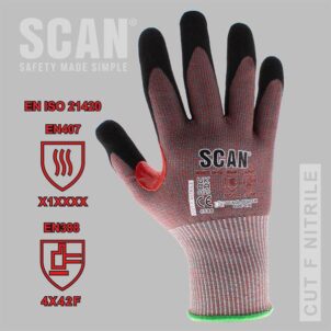 Nitrile Palm Cut F Gloves - XL (Size 10) - Image 7